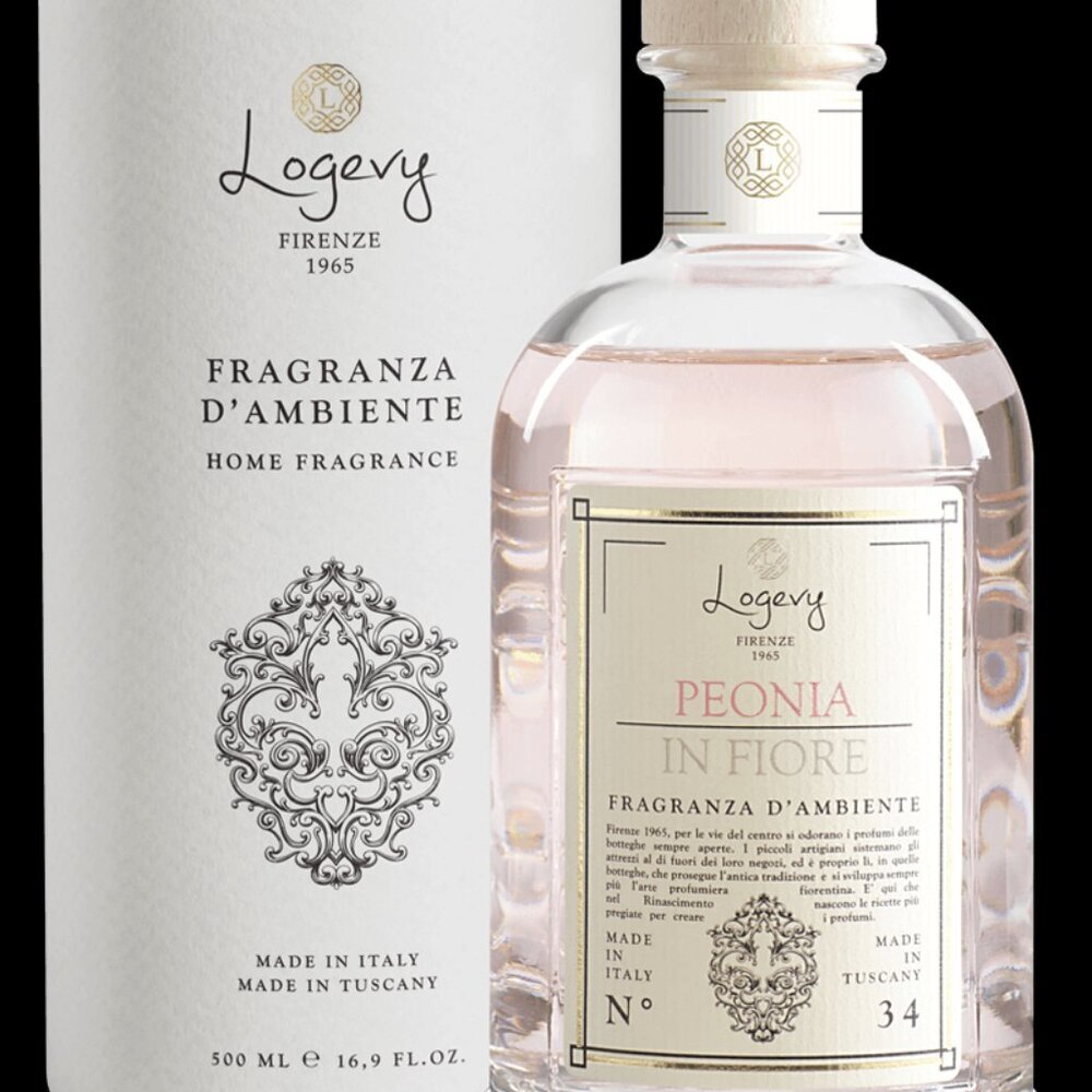 NWT Logevy Firenze 1965 Peonia in Fiore Diffuser 500ml + Sticks – New & Boxed - Picture 1 of 4